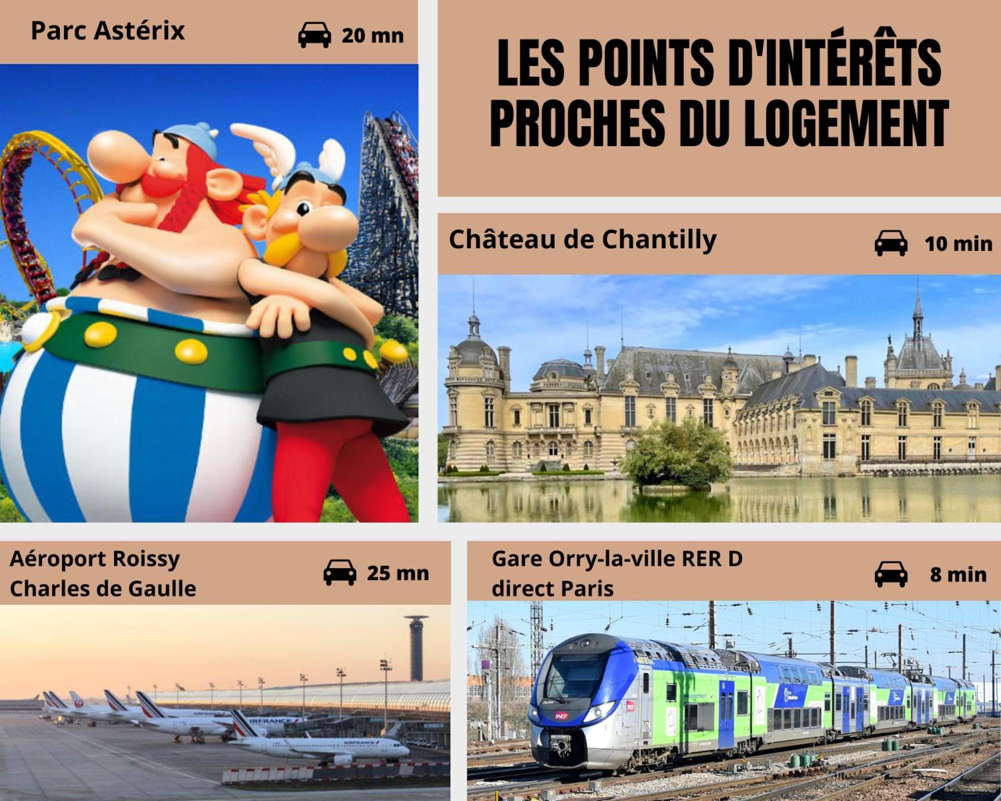 Le Pavillon Emeraude - Jardin - Parking Prive Prive - Proche Chantilly & Parc Asterix - Kids Friendly Jeux Babyfoot Tram-poline - Rer D Direct Paris Apartment Coye-la-Foret